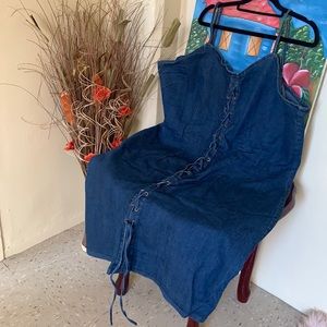 Crisscross Jean Dress! Summer time fine! 3X